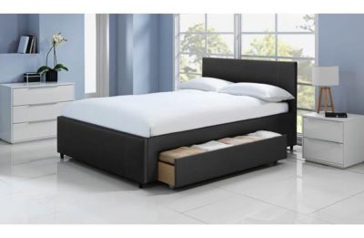 Hygena Beckett Double 2 Drawer Bed Frame - Black.